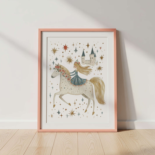 Princess And The Horse | Unframed