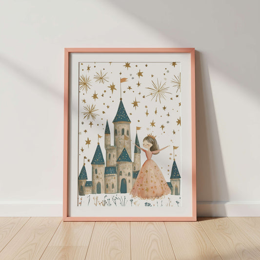Princess And The Castle | Unframed