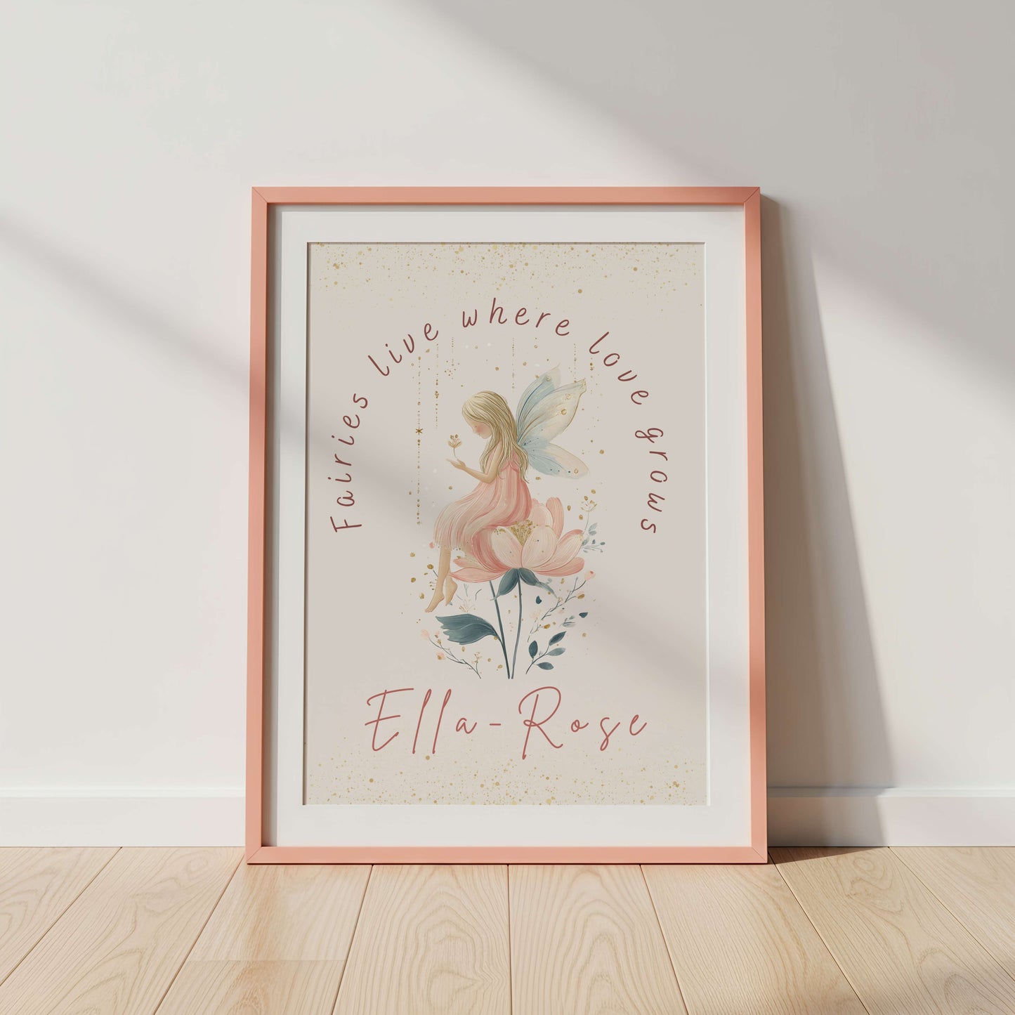 Personalised Fairy Quote Wall Art Print | Unframed