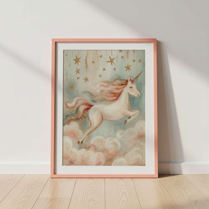 Flying Unicorn Wall Art Print | Unframed