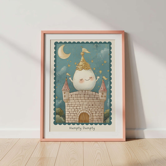 Humpty Dumpty Nursery Rhyme Print | Unframed