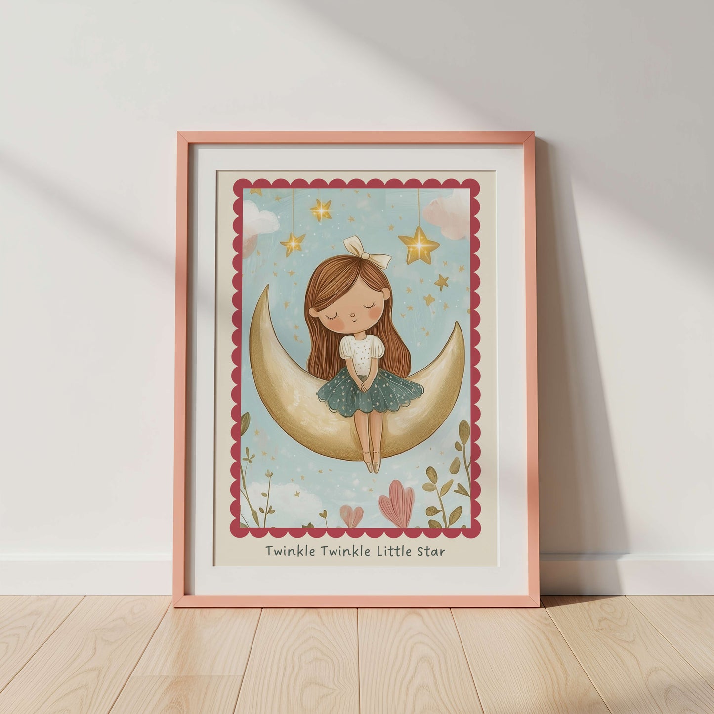 Twinkle Twinkle Little Star Nursery Rhyme Print | Unframed