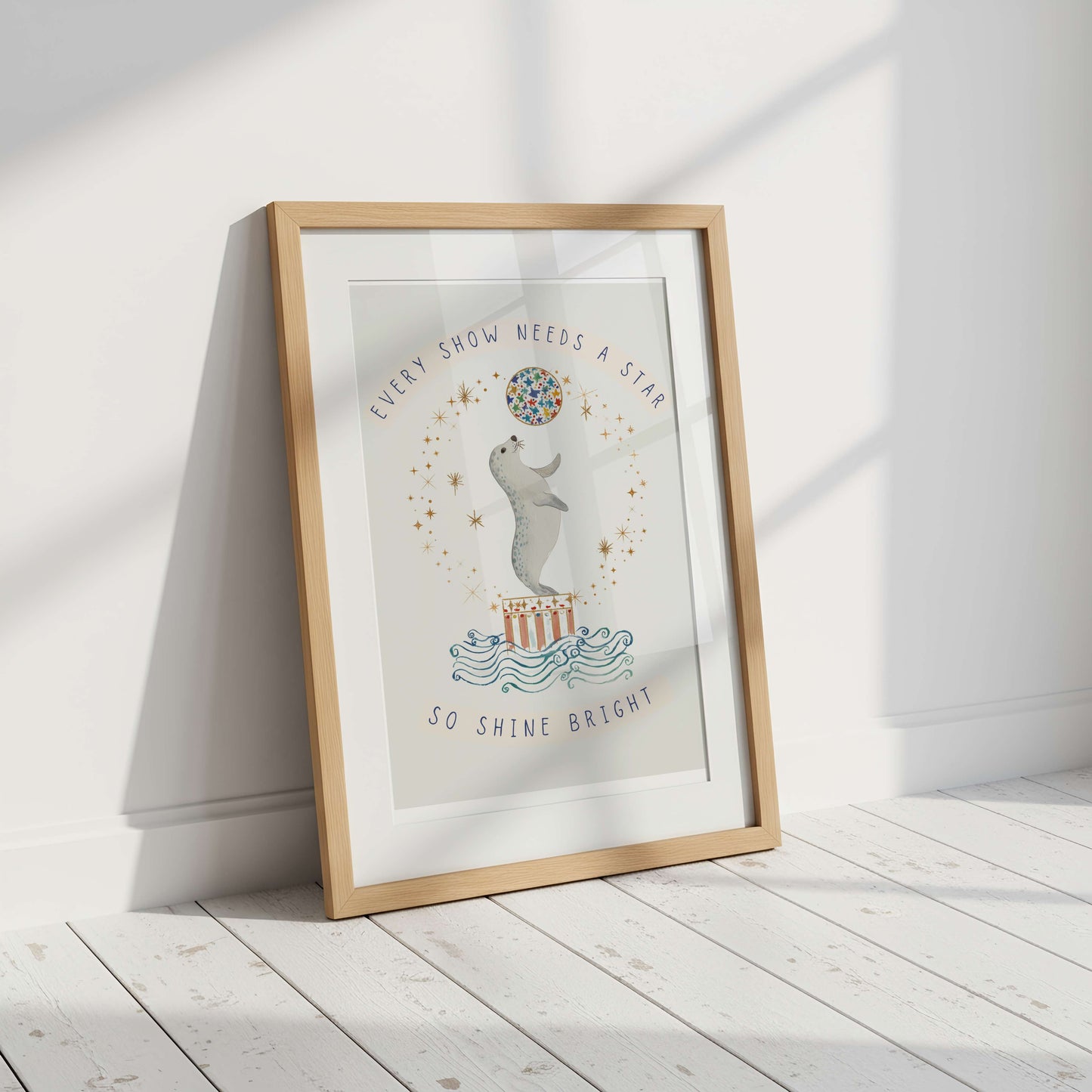 Circus Seal Words To Grow | Unframed