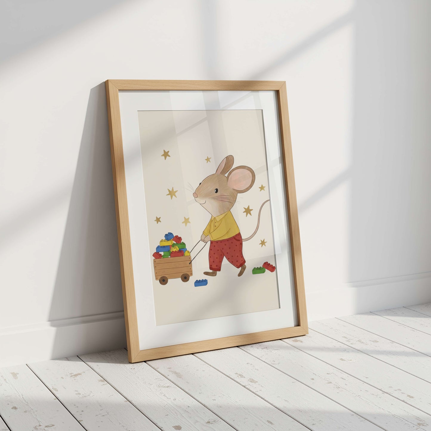 Brick Mouse Print | Unframed