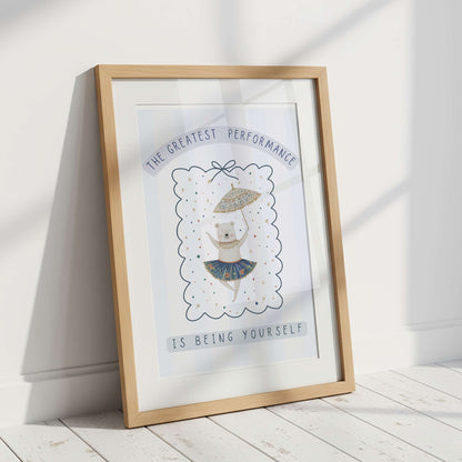 Circus Bear Words To Grow | Unframed