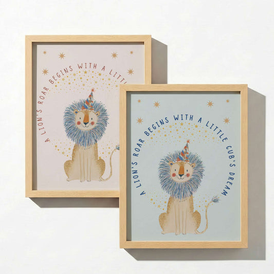 Circus Lion Words To Grow | Unframed