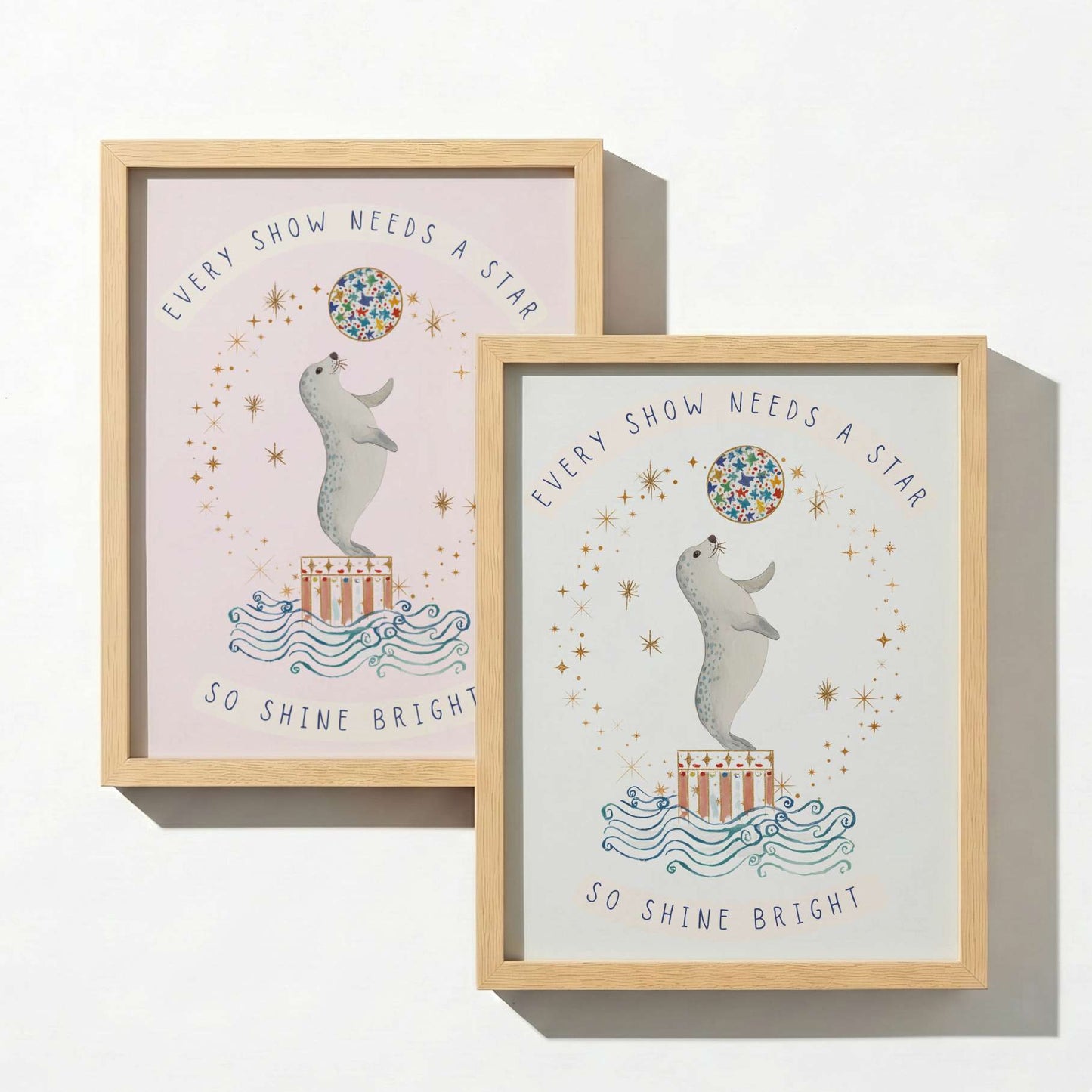 Circus Seal Words To Grow | Unframed