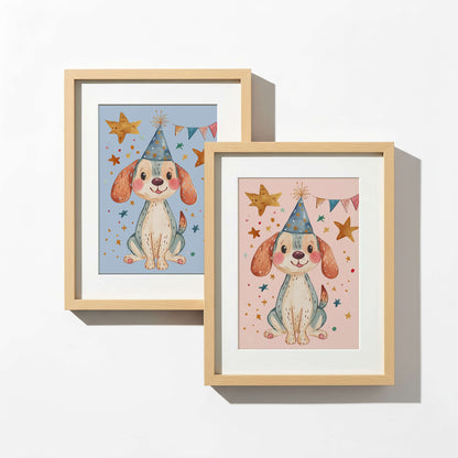 Beagle Puppy Wall Art Print | Unframed