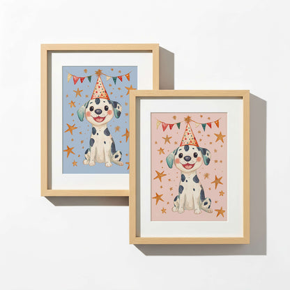 Dalmatian Puppy Wall Art Print | Unframed