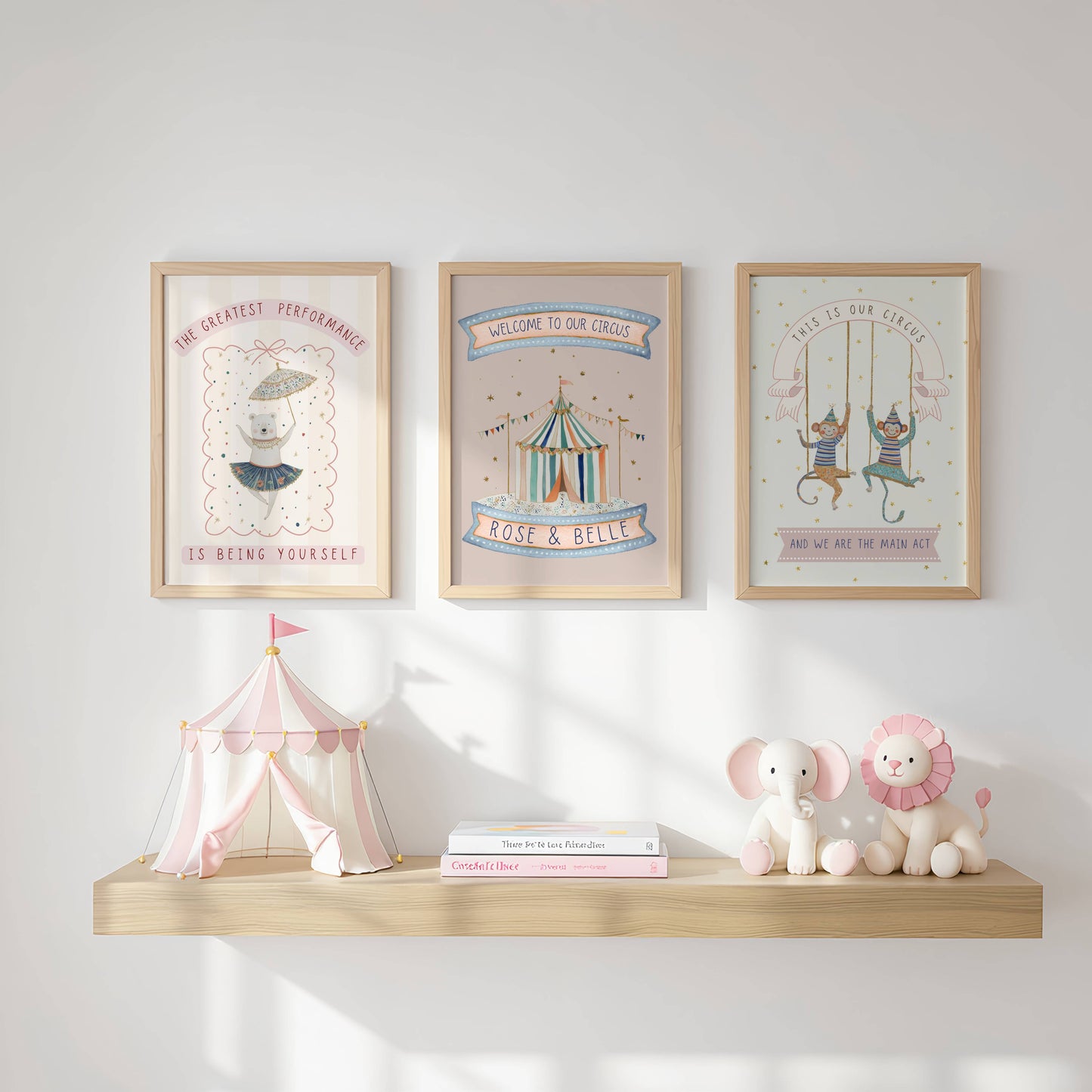 Circus Bear Words To Grow | Unframed
