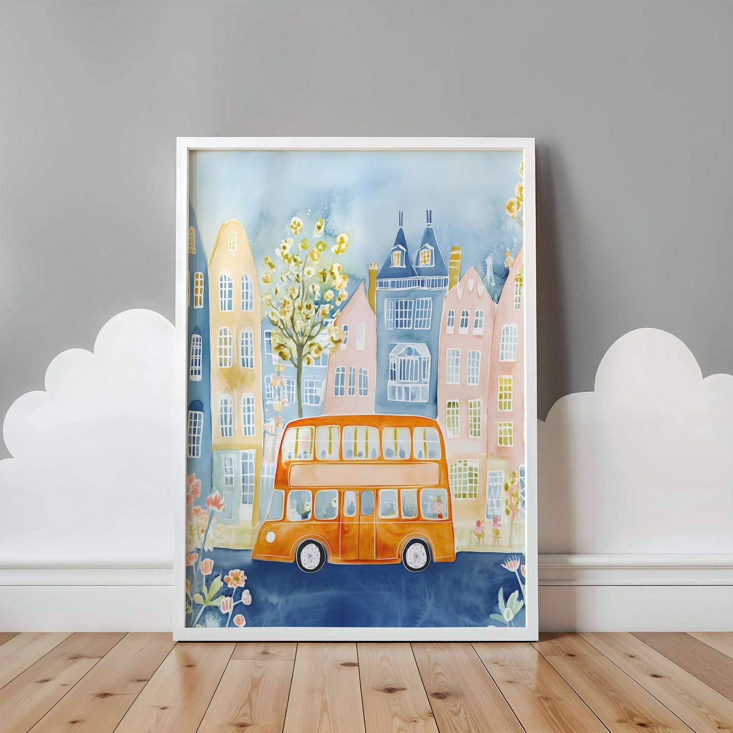 London Red Bus Wall Art Print | Unframed