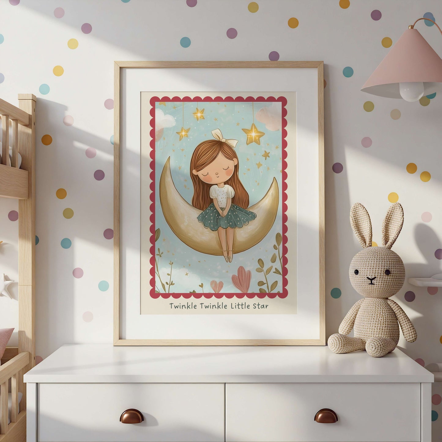 Twinkle Twinkle Little Star Nursery Rhyme Print | Unframed