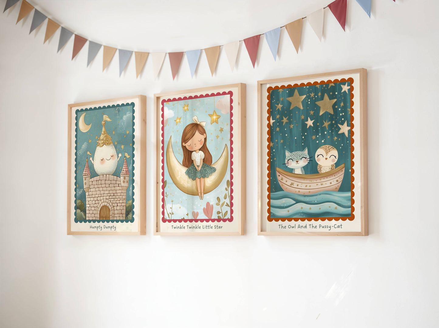Twinkle Twinkle Little Star Nursery Rhyme Print | Unframed