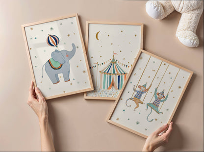The Circus Elephant | Unframed