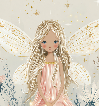 Flower Fairy Quote Wall Art Set of 3 | Unframed