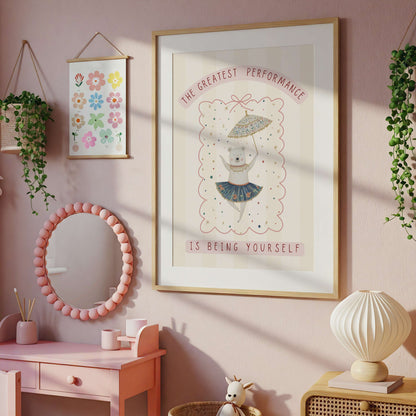 Circus Bear Words To Grow | Unframed
