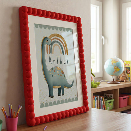 Personalised Diplodocus Dinosaur Print | Unframed
