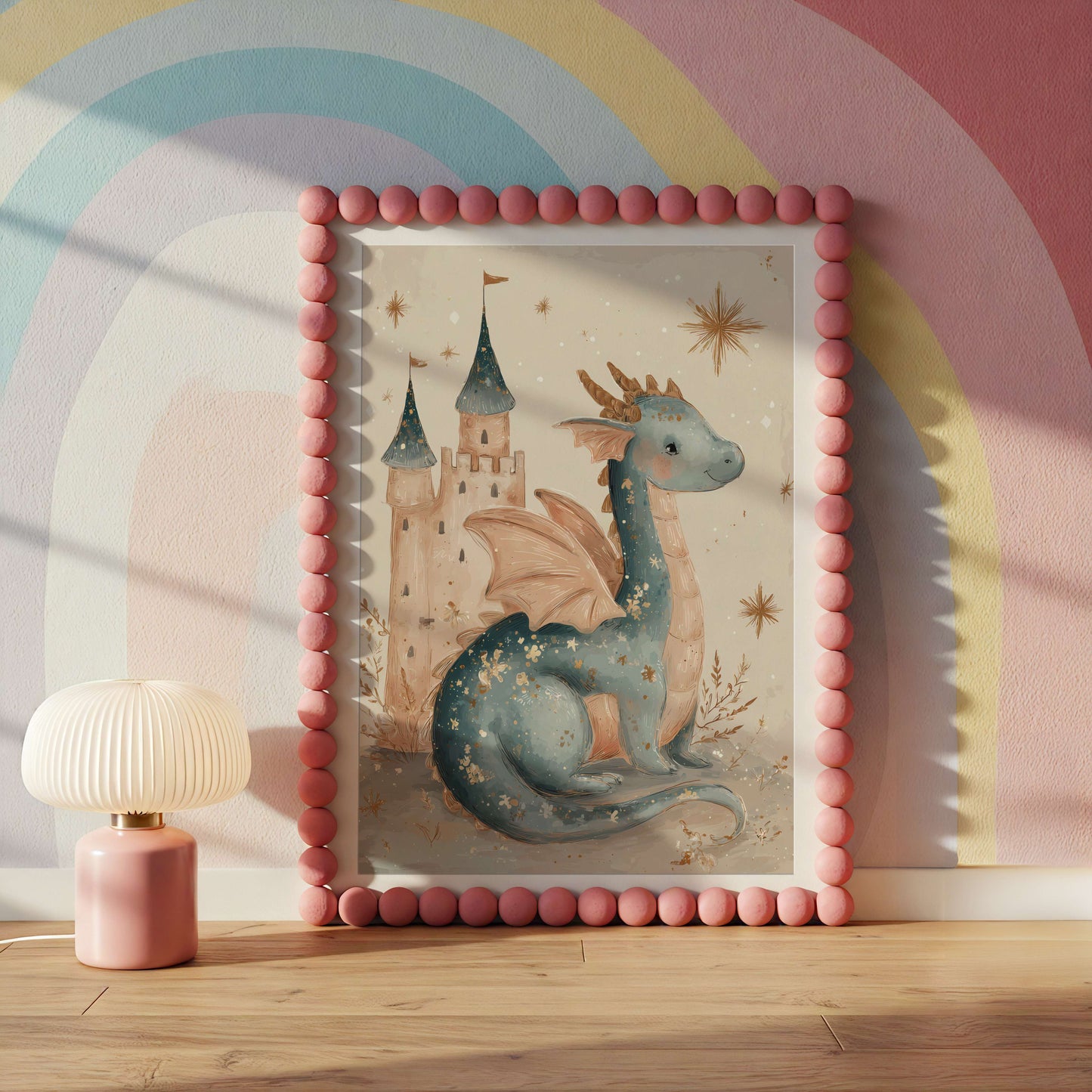 Castle Guardian Baby Dragon Print | Unframed