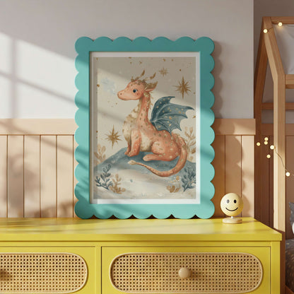 Baby Dragon Stardust Print | Unframed
