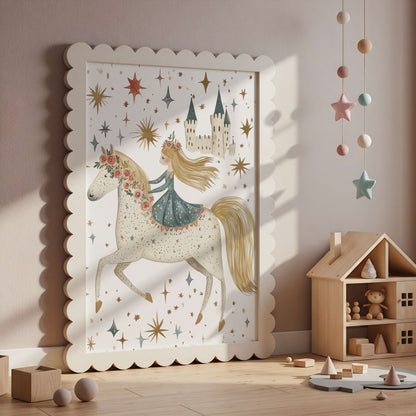 Princess And The Horse | Unframed