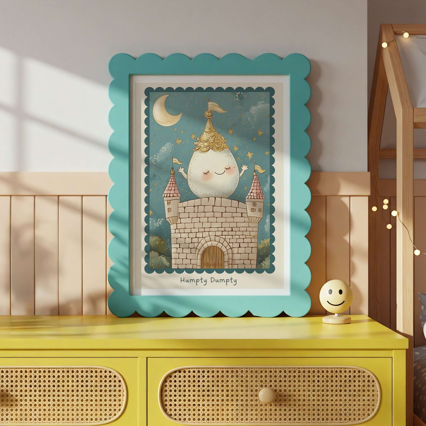 Humpty Dumpty Nursery Rhyme Print | Unframed