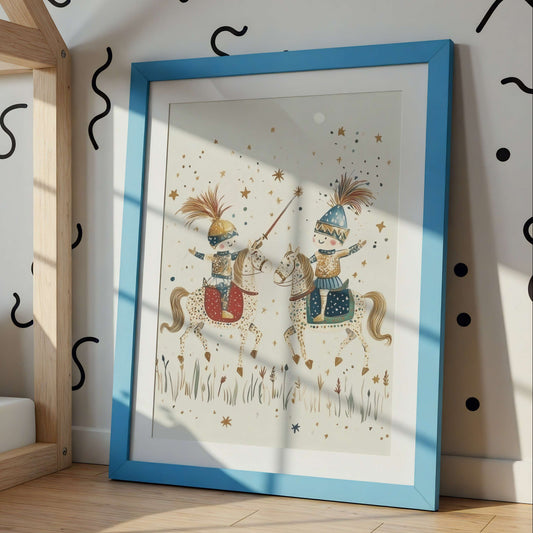 Fairytale Knights Wall Art Print | Unframed