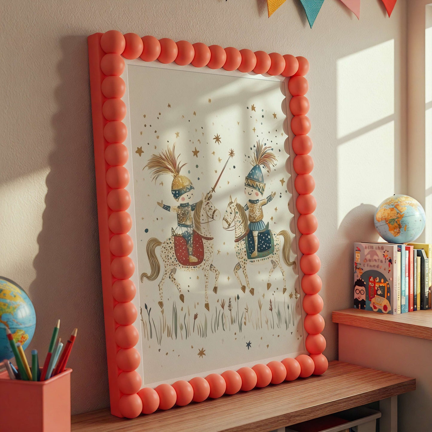 Fairytale Knights Wall Art Print | Unframed