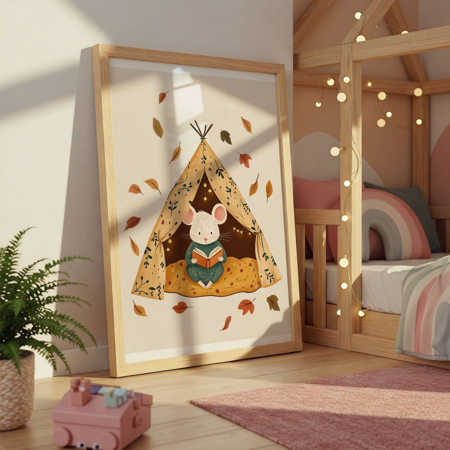 Bedtime Mouse Print | Unframed