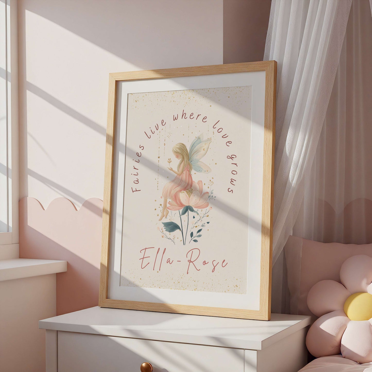 Personalised Fairy Quote Wall Art Print | Unframed