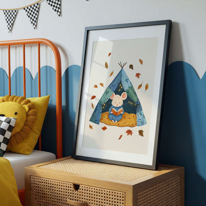 Reading Mouse Print | Unframed