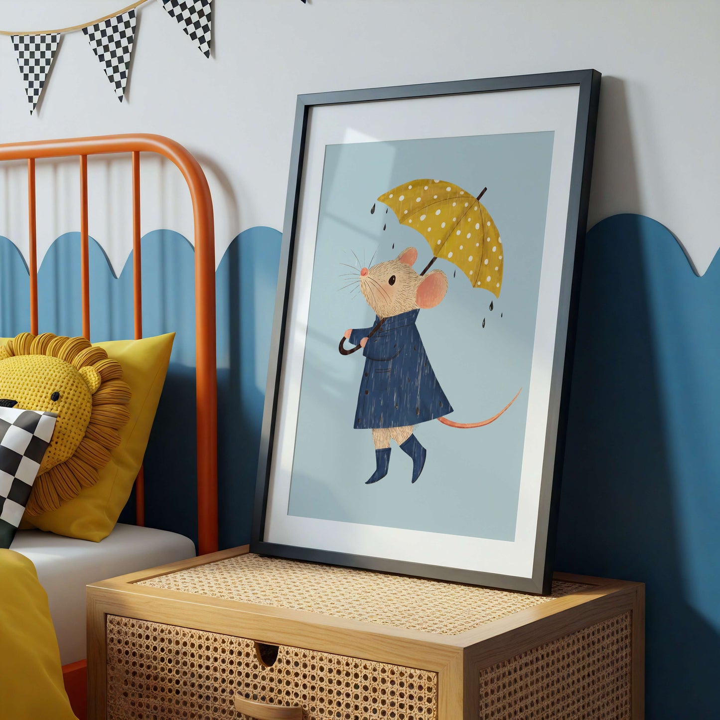 Boy Mouse Wall Art Set of 6 Prints | Unframed