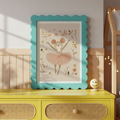 Ballerina Mouse Print | Unframed