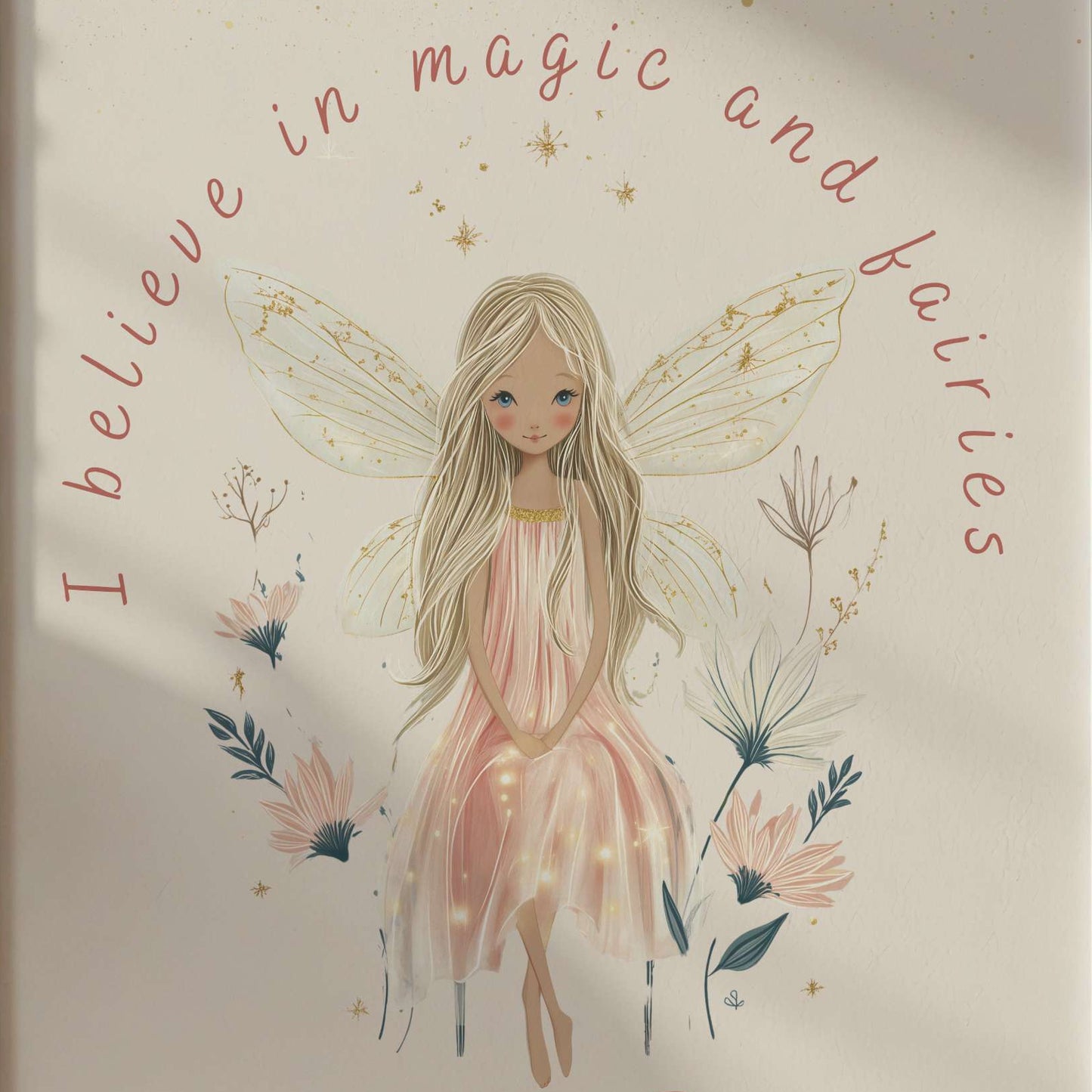 Personalised Fairy Quote Wall Art | Unframed