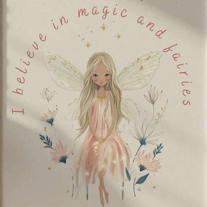 Personalised Fairy Quote Wall Art | Unframed