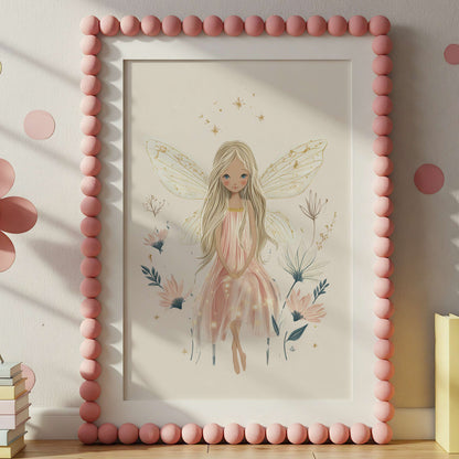 Flower Fairy Quote Wall Art Set of 3 | Unframed