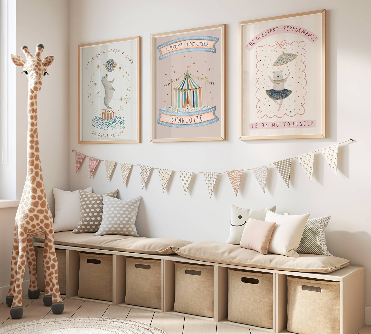 Circus Seal Words To Grow | Unframed
