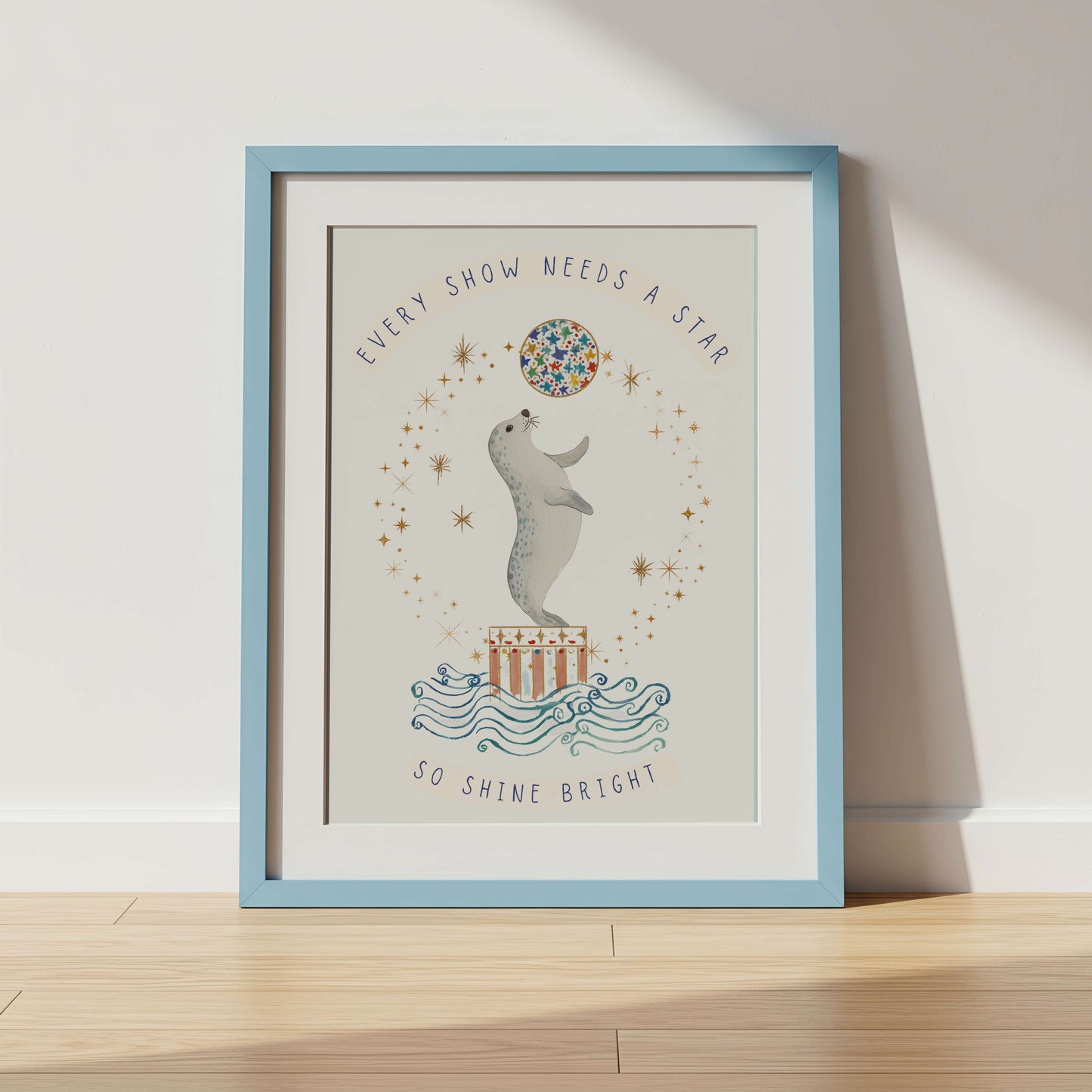 Circus Seal Words To Grow | Unframed